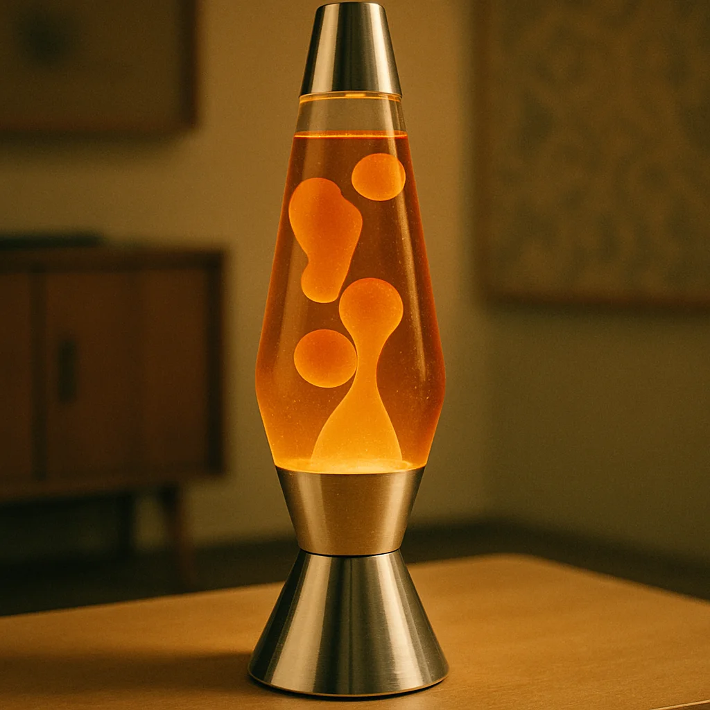 Vintage 1960s promotional photograph of an early Astro lamp or Crestworth branding material